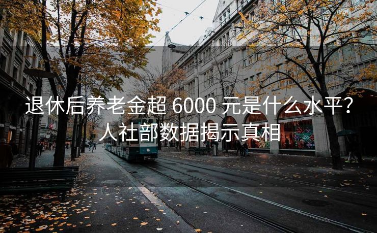 退休后养老金超 6000 元是什么水平?人社部数据揭示真相 退休后养老金超 6000 元是什么水平?人社部数据揭示真相